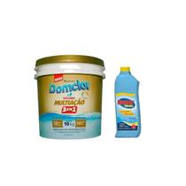Kit domclor multiação 3 em 1 hidrofloc 1l piscina sempre limpa Kit domclor multiação 3 em 1 hidrofloc 1l piscina sempre limpa