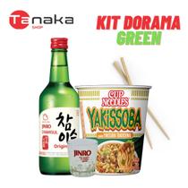 Kit dorama em casa + copo soju - green