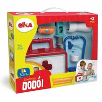 Kit Doutor(a) Dodói Elka Com Maleta + Acessórios Brinquedo Faz De Conta Médico(a) Crianças +3 Anos
