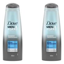 Kit Dove 2 Unidades Shampoo Mencare Fortificante Alívio Refrescante 400ml