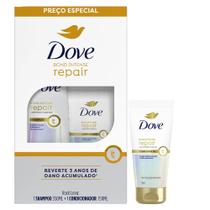Kit Dove Bond Intense Repair Shampoo 350ml + Condicionador 150ml + Leave In Bond Intense Repair 50ml Kit Dove Bond Intense Repair Shampoo 350ml + Condicionador 150ml + Leave In Bond Intense Repair 50ml
