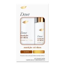 Kit Dove Nutrição Tri Óleos Shampoo 350ml + Condicionador 175ml Kit Dove Nutrição Tri Óleos Shampoo 350ml + Condicionador 175ml
