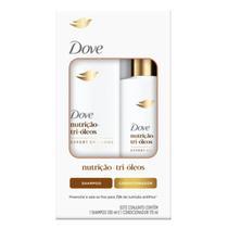 Kit Dove Nutrição + Tri-óleos Shampoo E Condicionador 350ml + 175ml Kit Dove Nutrição + Tri-óleos Shampoo E Condicionador 350ml + 175ml