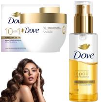 Kit Dove Óleo Sérum Bifásico Mascara Bond Intense Repair