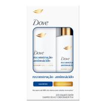 Kit Dove Reconstrução e Aminoácido Expert em Danos Shampoo 350ml e Condicionador 175ml