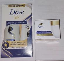 Kit Dove Reconstrução Shampoo 400 ml Condicionador 200 ml Masc