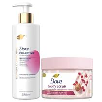 Kit Dove Sabonete Esfoliante Beauty Scrub Romã + Sérum Corporal Pró-Retinol 380ml