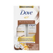 Kit Dove Shampoo 350ml + Condicionador 175ml Ritual Reparação