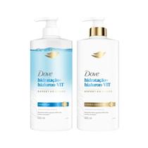 Kit Dove Shampoo 600ml + Condicionador 600ml Hialuron-vit