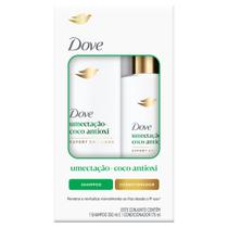 Kit Dove Umectação + Coco Antioxi Shampoo 350ml + Condicionador 175ml