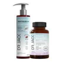 Kit Dr. Jack Therapy - Shampoo Antiqueda Café 240ml + Capsulas Magic Beauty 350mg Kit Dr. Jack Therapy - Shampoo Antiqueda Café 240ml + Capsulas Magic Beauty 350mg