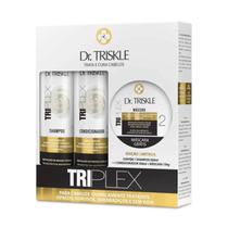 Kit Dr. Triskle Triplex 750ml 3X1 Shampoo, Condicionador e Máscara Cabelos Danificados