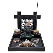 Kit Dragão Baby Incensário Cascata Com Base Oriental Altar Kit Dragão Baby Incensário Cascata Com Base Oriental Altar