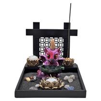 Kit Dragão Baby Incensário Cascata Com Base Oriental Altar