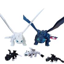 Kit Dragões Como Treinar o Seu Dragão Fúria da Noite Fúria da Luz 3 Filhotes Kit Dragões Como Treinar o Seu Dragão Fúria da Noite Fúria da Luz 3 Filhotes