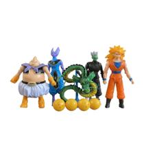Kit Dragon Ball Z: Figures Goku, Beerus, Majin Buu + Esferas