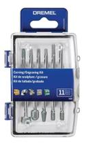 Kit dremel c/11 acessoreis p/esculpir e gravar 729