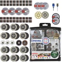 Kit Dremel EZ725 - 70 Peças para Corte, Polimento e Lixamento + Armazenamento EZ-Lock e EZ Drum