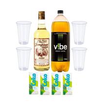 Kit Drink Jurupinga + Vibe Energético + Gelo Coco - 975ml