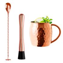 Kit Drink Rose 2 Peças + Caneca Moscow Mule