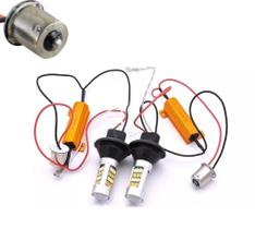 Kit DRL+Pisca 42 Leds Cambus Pino Encontrado 12v 1156 BA15S