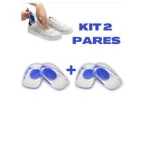 KIT DUAS(02) palmilhas anti -impacto calcanheira silicone gel ortopedico