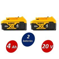 Kit duas baterias 20V max premium 4,0AH DCB204-B3 - Dewalt