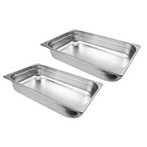 Kit Duas Cubas Gastronomica Padrão Gn 1/1 100mm Inox Weck Kit Duas Cubas Gastronomica Padrão Gn 1/1 100mm Inox Weck