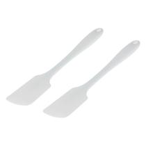 Kit Duas Espátulas Retas Profissional Branca Weck Kit Duas Espátulas Retas Profissional Branca Weck