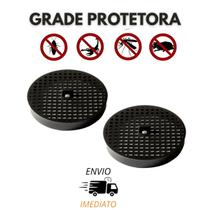 Kit Duas Grades Tela para Ralos Anti Insetos 100mm
