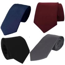 Kit Duas Gravatas Sociais Masculina Slim Várias Cores Pronta Entrega