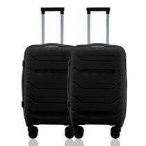 Kit Duas Malas De Bordo 10kg em Polipropileno Rodas 360º - Gladiador P1MB