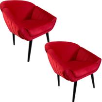 Kit Duas Poltronas Giovana em Sued Premium