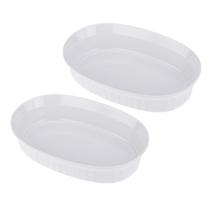 Kit Duas Saladeiras de Melamina Oval 18 x 12 x 4,2cm WECK