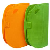 Kit Duas Tabuas Corte Antibacterianas - Verde E Laranja