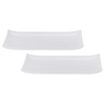 Kit Duas Travessa de Melamina Retangular com canto 36,4 x 20,2 x 3,3 cm WECK Kit Duas Travessa de Melamina Retangular com canto 36,4 x 20,2 x 3,3 cm WECK