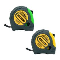 Kit Duas Trenas Profissionais Emborrachada Resistentes Durável Fita Métrica 5 Metros Trava Kit Duas Trenas Profissionais Emborrachada Resistentes Durável Fita Métrica 5 Metros Trava