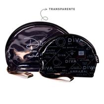 Kit Duas Unidades de Necessaries Meia Lua Diva Edição Limitada Uatt - Preta Kit Duas Unidades de Necessaries Meia Lua Diva Edição Limitada Uatt - Preta