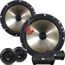 Kit Duas Vias 6 polegadas 160w Hurricane Platino Q6.2 Alto-falante Portas