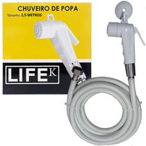 Kit Ducha Chuveiro Popa Nautica Mangueira 2,5m Lancha Barco