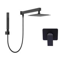 kit ducha desviador 30x30 preto com acabamento monocomando registro padrão deca kit ducha desviador 30x30 preto com acabamento monocomando registro padrão deca