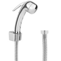 Kit Ducha Higiênica Banheiro Engate Flexível Inox 2,00m + Gatilho Master + Suporte De Parede