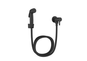 Kit Ducha Higiênica Bidê Íntima Preto Fosco 1/4 Volta Com Registro sem derivação Linha ABS Premium