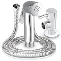 Kit Ducha Higienica Chuveirinho Mangueira Duchinha Luxo Cromada Kit Ducha Higienica Chuveirinho Mangueira Duchinha Luxo Cromada