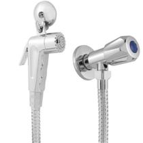 Kit Ducha Higiênica Completa Banheiro Engate Flexível Inox 2,00m + Gatilho Paris + Registro Metal Kit Ducha Higiênica Completa Banheiro Engate Flexível Inox 2,00m + Gatilho Paris + Registro Metal