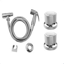 kit ducha higienica lavatorio + 2 acabamentos c40 kit ducha higienica lavatorio + 2 acabamentos c40