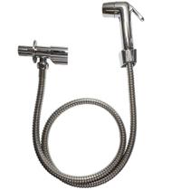 Kit Ducha Higiênica Luxo ABS Cromada Gatilho Inox