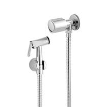 Kit Ducha Higiênica Metal Cromado + Registro Metal C40 Anatômico 180cm Kit Ducha Higiênica Metal Cromado + Registro Metal C40 Anatômico 180cm