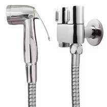 Kit Ducha Higiênica Registro Dupla Saída Água Chuverinho Duchinha Bidê 2 Saídas de Água Derivador Creatore Metais Kit Ducha Higiênica Registro Dupla Saída Água Chuverinho Duchinha Bidê 2 Saídas de Água Derivador Creatore Metais