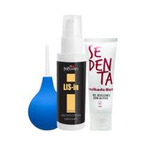 Kit Ducha Íntima Portátil, Gel Conforto Anal e Lubrificante Neutro Sex Shop